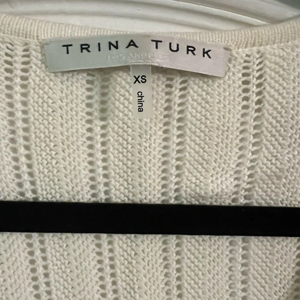Trina Turk White Knit Sweater - Picture 4 of 5
